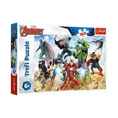 Les héros Marvel en pleine action : puzzle 160 pièces