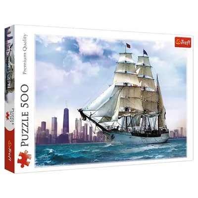 Voilier face à Chicago — puzzle 500 pièces dès 10 ans