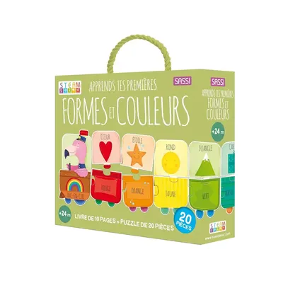 Mon premier train des formes et couleurs, puzzle 20 pièces dès 2 ans