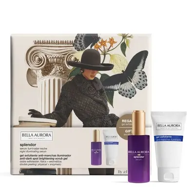 Coffret soin Splendor : sérum illuminateur et gel exfoliant
