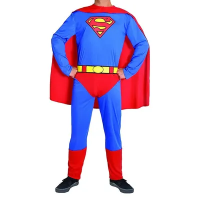 Costume Superman avec combinaison rembourrée et cape