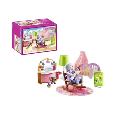 Chambre de bébé Playmobil avec grand-mère et fauteuil à bascule