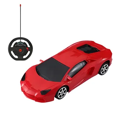 Voiture rouge à télécommande avec commande en forme de volant