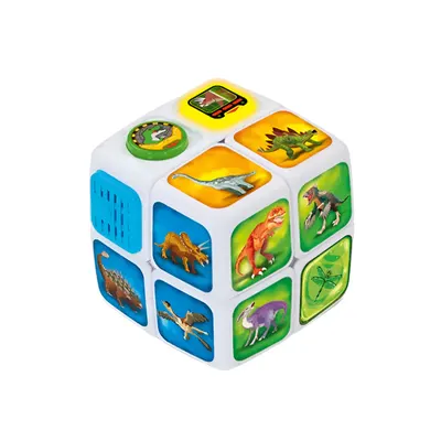 Cube d’exploration des dinosaures avec missions et quiz