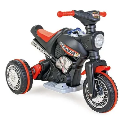 Moto à Pédales Cobra Noire et Rouge 3 Ans+