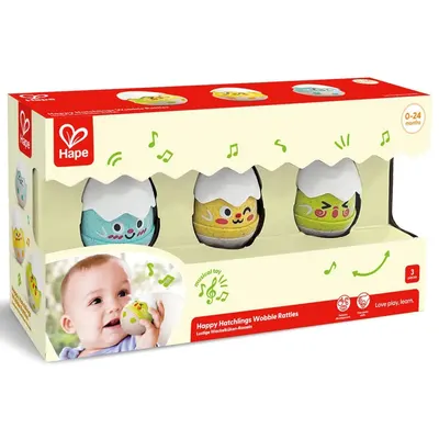 Trio Hochets Culbuto Poussins Sonores 0-24 Mois