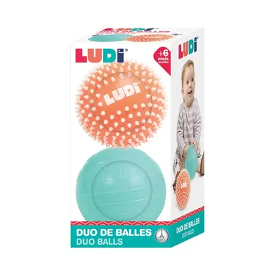 Duo de Balles Sensorielles Ludi pour Bébé