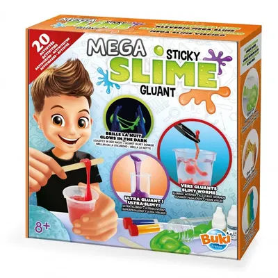 Kit créatif de slime aux textures et effets variés Buki 8+