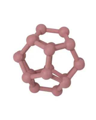 Boule de préhension à nœuds en silicone rose dès la naissance