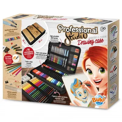 Grande trousse créative de dessin et aquarelle, dès 6 ans