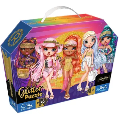 Puzzle Pailleté Rainbow High 70 Pièces Trefl