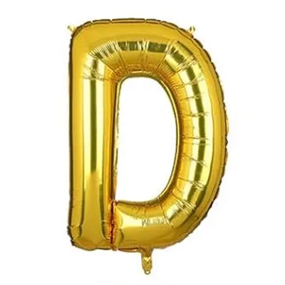 Ballon lettre D doré, une initiale pour votre fête