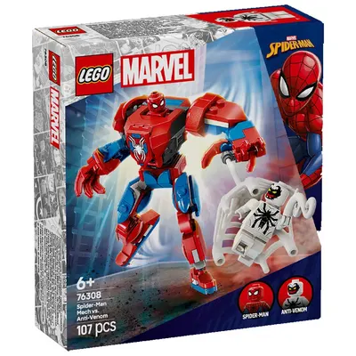 Robot Spider-Man contre Anti-Venom à construire, 107 pièces