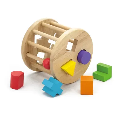 Cylindre d'Activités Formes et Couleurs en Bois Viga Toys 24M+
