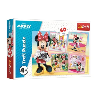 Minnie et ses amis en quatre scènes — puzzle 60 pièces