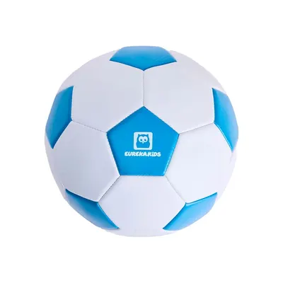 Ballon Football Enfant 22cm Blanc Bleu