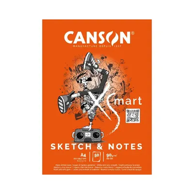 Bloc Canson A4 pour croquis et notes, 50 feuilles