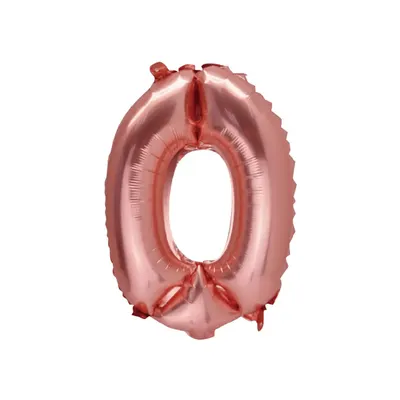Zéro rose gold à composer, ballon festif de 36 cm