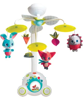 Mobile musical Prairie, animaux suspendus et boîtier nomade 0-24 mois