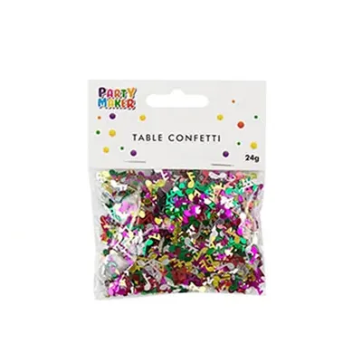 Confettis musicaux multicolores en PET, 24 g
