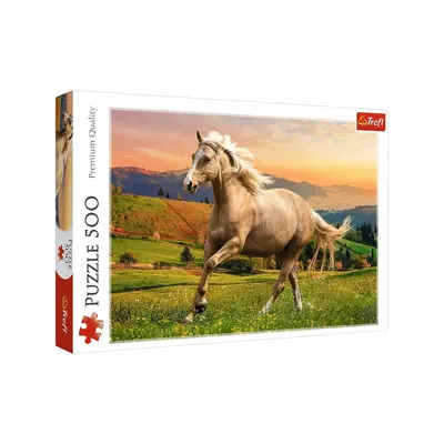 Chevauchée au soleil couchant — puzzle de chevaux, 500 pièces