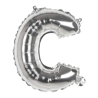 Un C argenté pour composer votre décor de fête – 40 cm