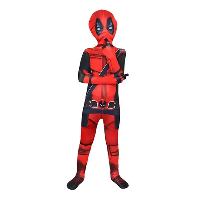 Costume enfant Deadpool à motifs imprimés et cagoule intégrale