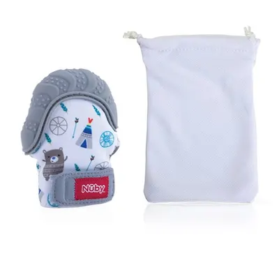 Gant de dentition à porter, gris, dès 3 mois