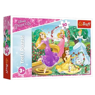 Princesses Disney au jardin — puzzle Trefl 30 pièces