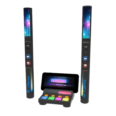 Baguettes de batterie virtuelles iDance avec lecteur Starbeats