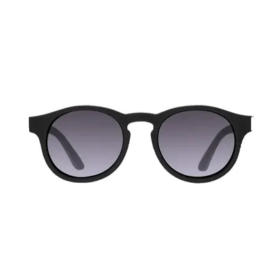 Lunettes noires rondes Keyhole à verres fumés polarisés, 3–5 ans