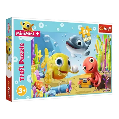 Aventure sous-marine des poissons joyeux, puzzle 24 pièces dès 3 ans