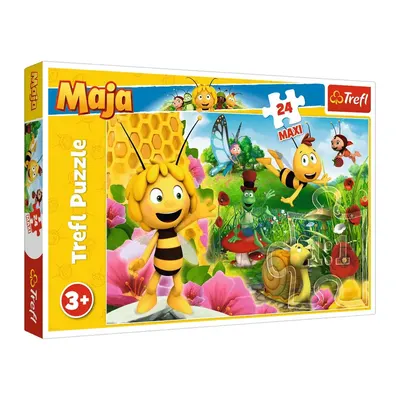 Maya au jardin fleuri — puzzle maxi de 24 pièces