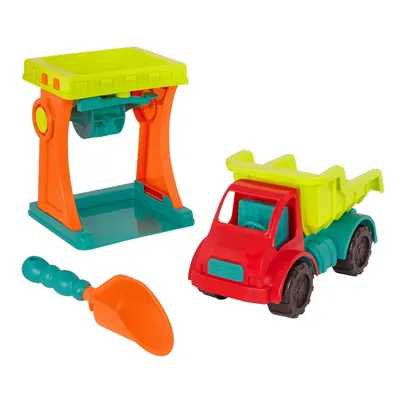 Jeu de sable avec moulin, camion-benne et pelle dès 18 mois