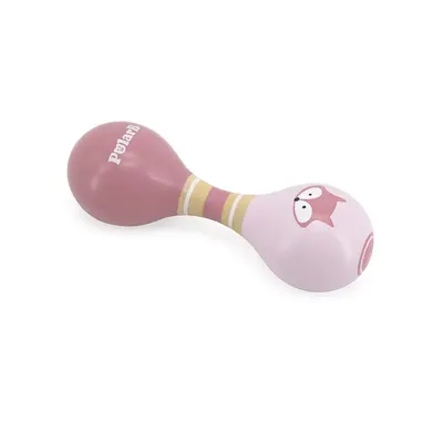 Maraca Renard en Bois Rose PolarB dès 0 mois