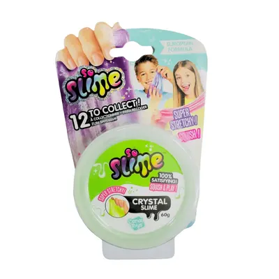 Slime vert cristallin en pot à collectionner dès 6 ans