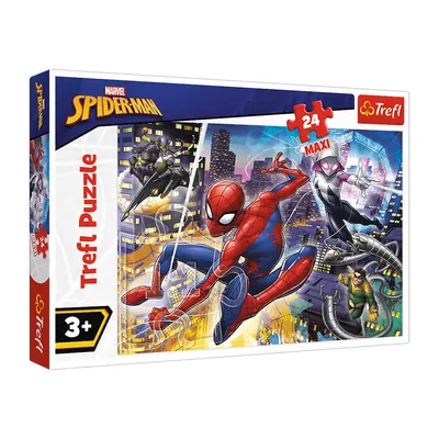 Spider-Man et ses rivaux dans la ville — puzzle maxi 24 pièces