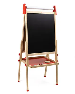 Grand chevalet créatif en bois, 3 surfaces dès 3 ans