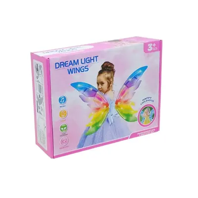 Ailes de papillon roses lumineuses pour enfant