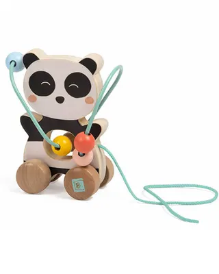 Panda à Tirer avec Looping Bois 12M+