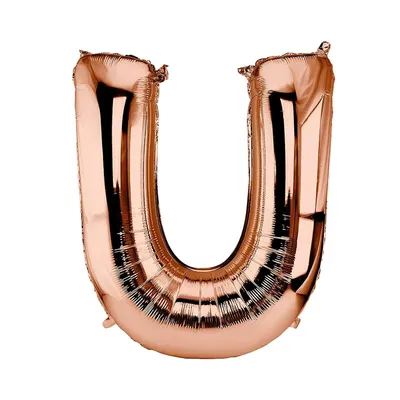 Une lettre U bronze pour composer votre décor – 40 cm
