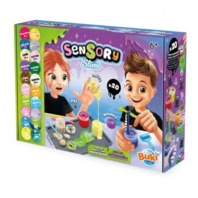 Coffret sensoriel de 20 slimes à mélanger Buki 6+