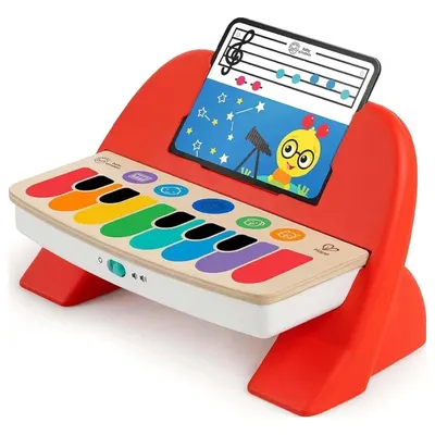 Piano en bois à touches tactiles, premières mélodies 6–36 mois