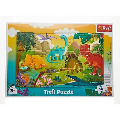 La vallée des dinosaures — puzzle 15 pièces dès 3 ans