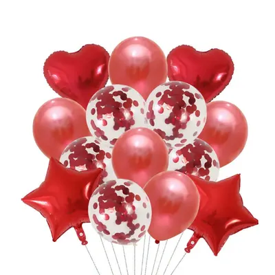 Quatorze ballons rouges pour vos célébrations