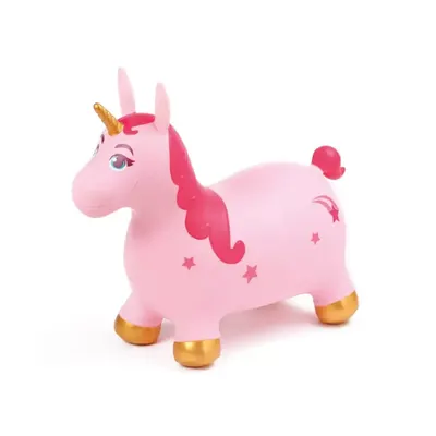Licorne sauteur rose à poignées oreilles, dès 10 mois