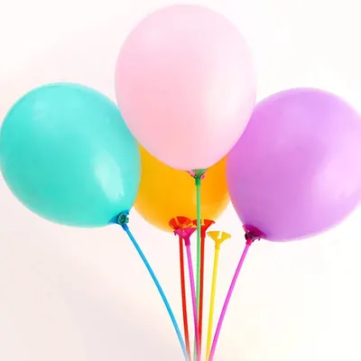 Tiges multicolores pour présenter vos ballons