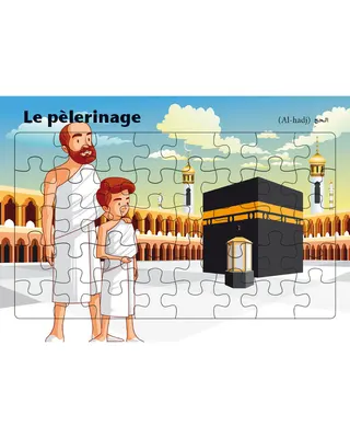 Découvrir le pèlerinage, puzzle éducatif dès 3 ans