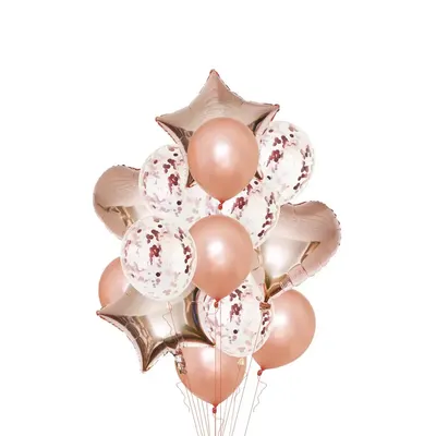 Nuance pêche : 14 ballons pour composer votre décor