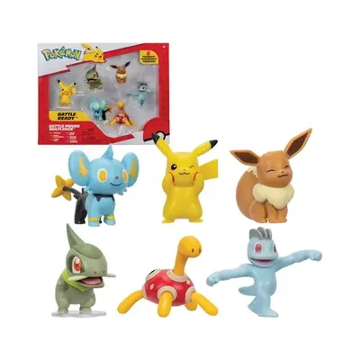 Coffret de 6 Pokémon à collectionner et mettre en scène